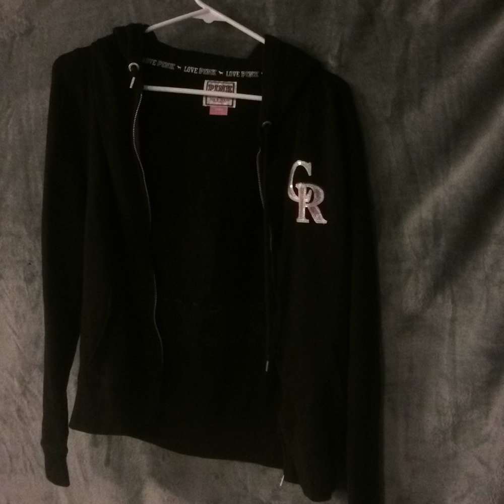 Pink Victoria’s Secret Colorado Rockies hoodie